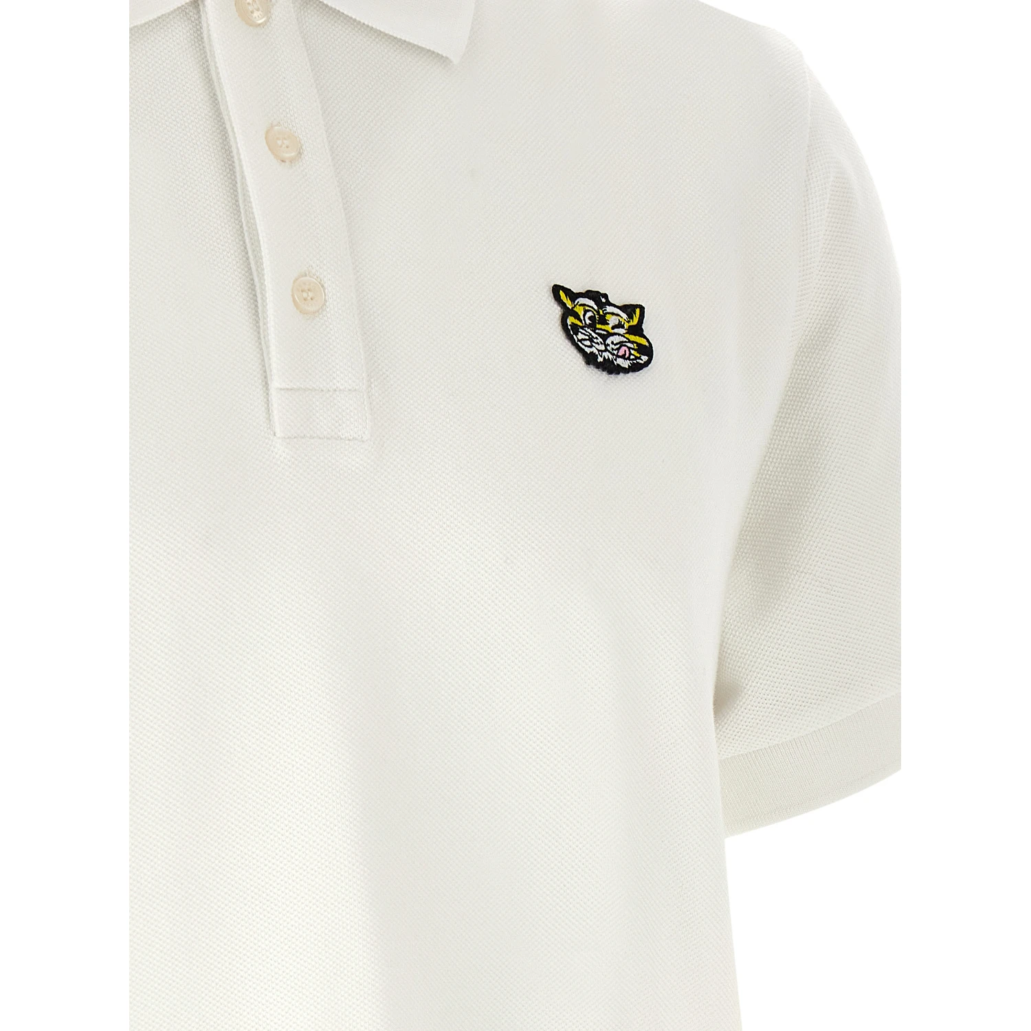 White Cotton Polo Shirt
