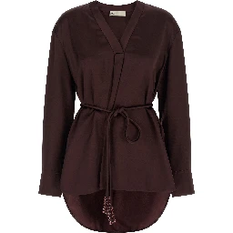Bordeaux Viscose Blouse
