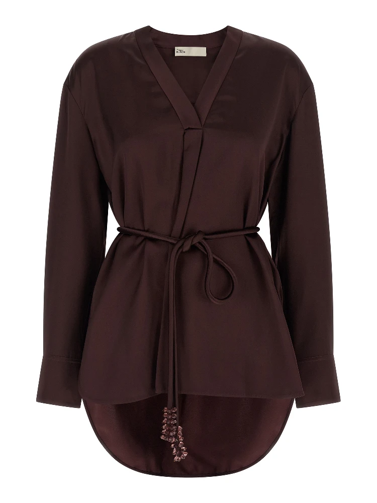 Bordeaux Viscose Blouse