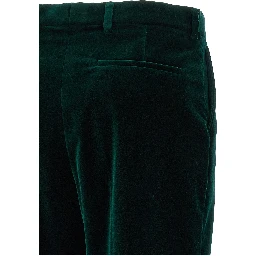 Bicolor Cotton Casual Pants