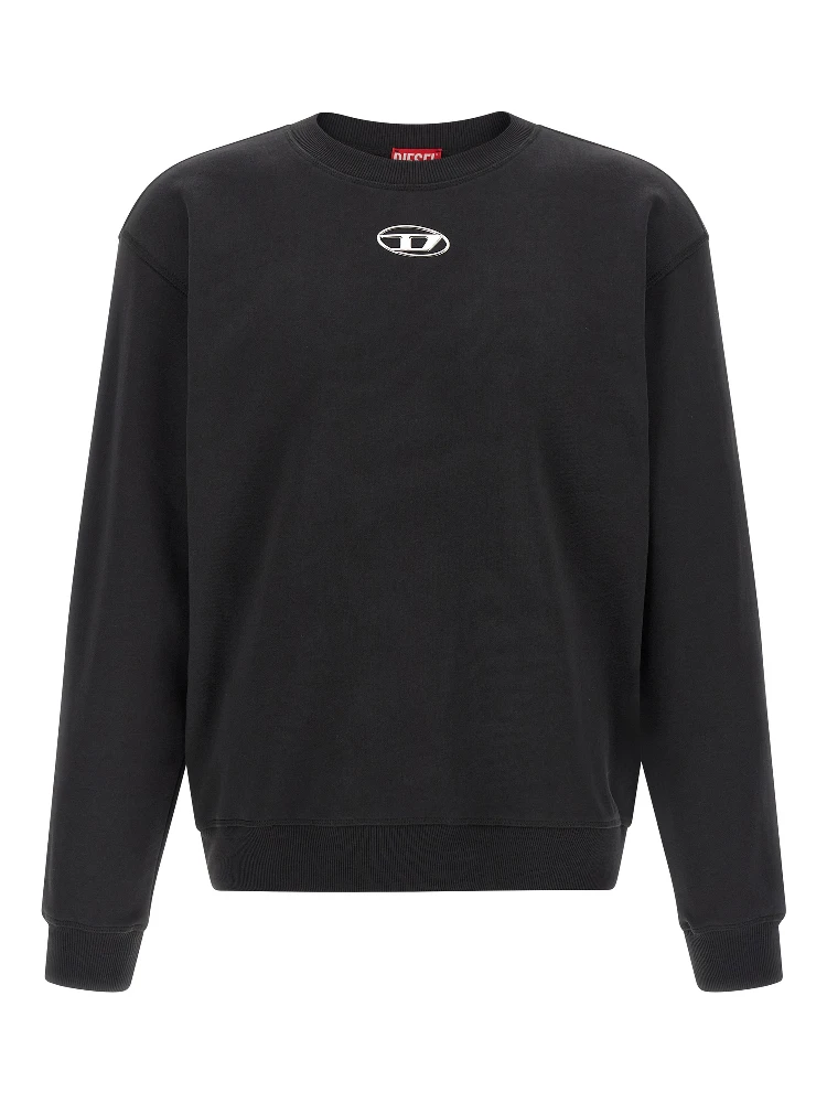Black Cotton Sweatshirt