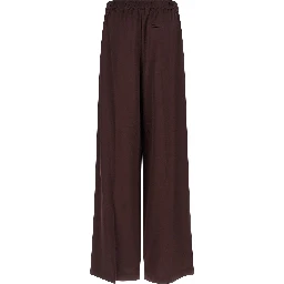 Bordeaux Viscose Casual Pants