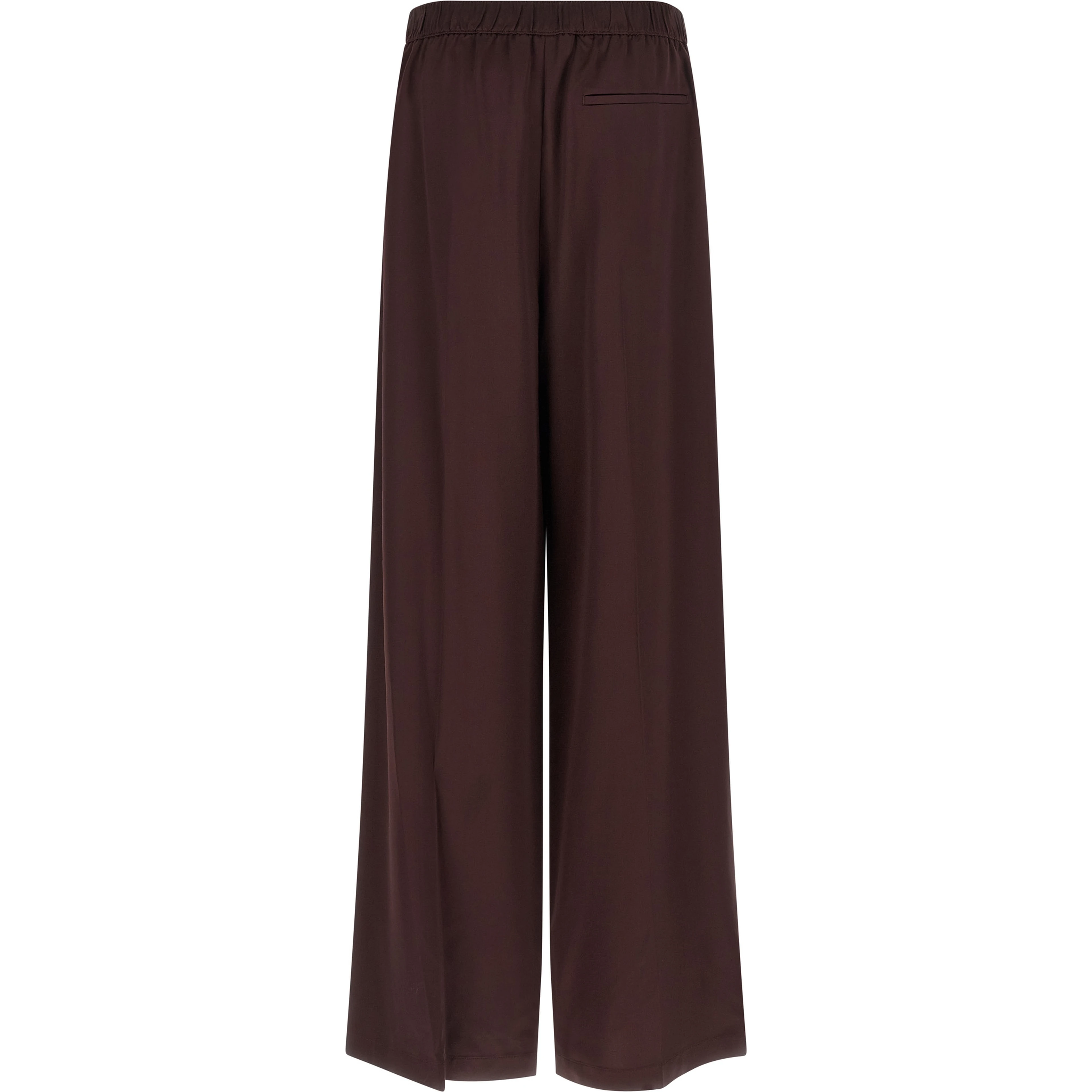 Bordeaux Viscose Casual Pants