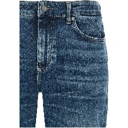 Blue Cotton Skinny Jeans