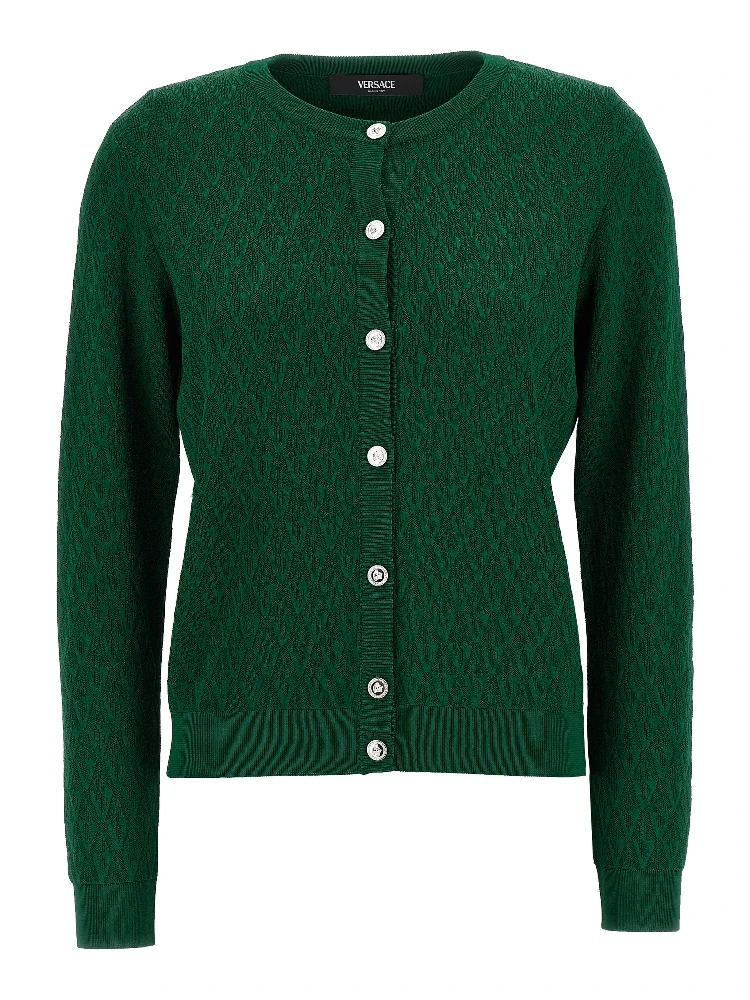 Bicolor Viscose Cardigan