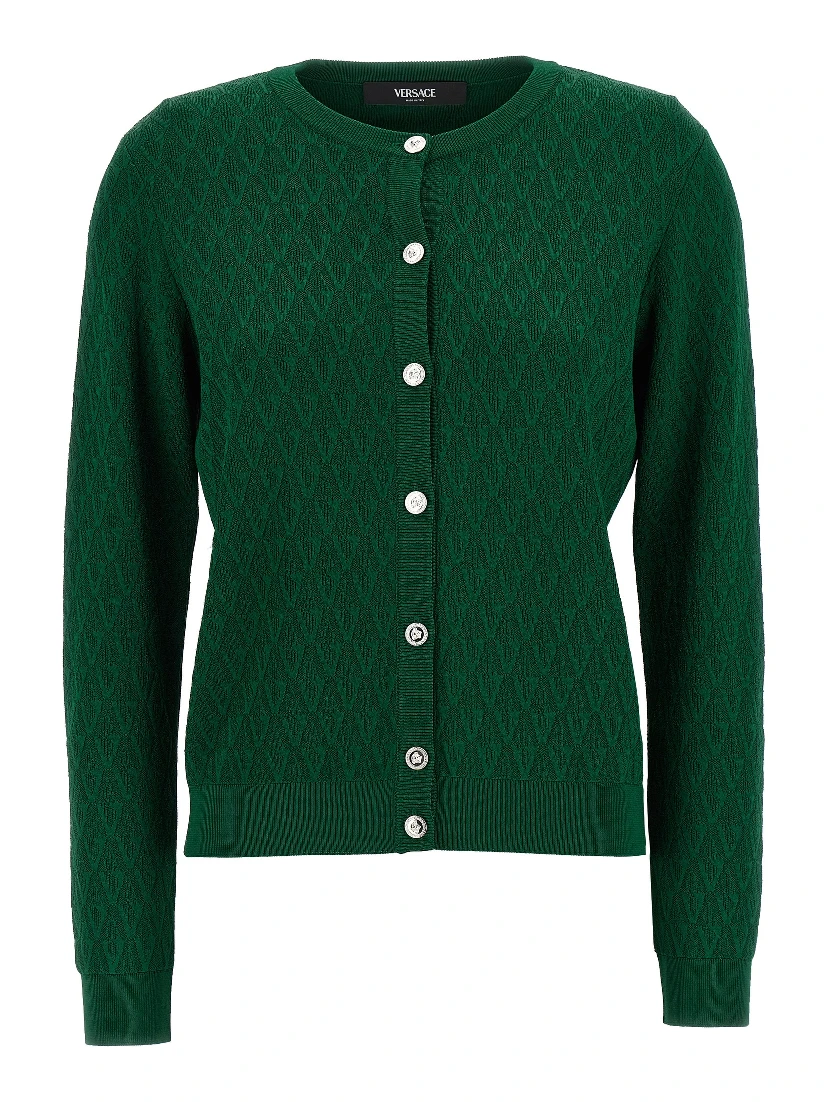Bicolor Viscose Cardigan