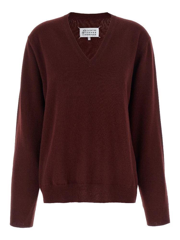 Bordeaux Virgin Wool Cardigan