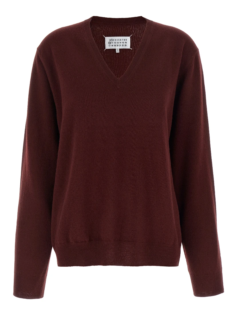 Bordeaux Virgin Wool Cardigan