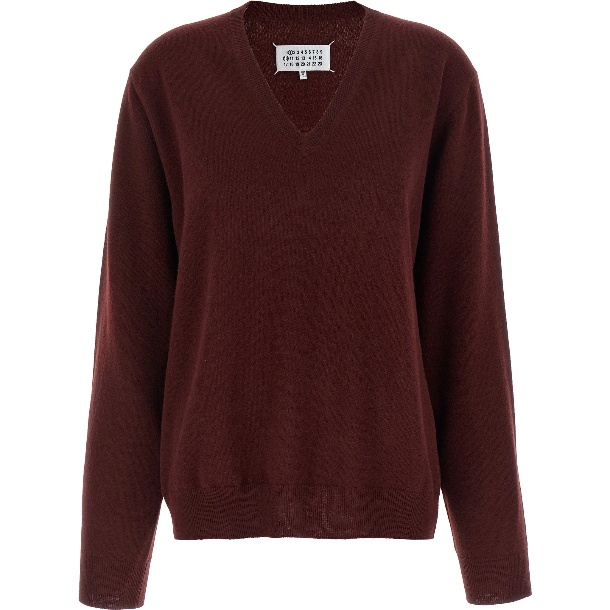 Bordeaux Virgin Wool Cardigan