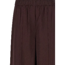 Bordeaux Viscose Casual Pants