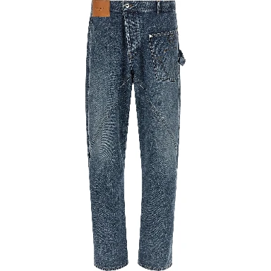 Blue Cotton Jeans Denim