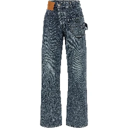 Blue Cotton Jeans Denim