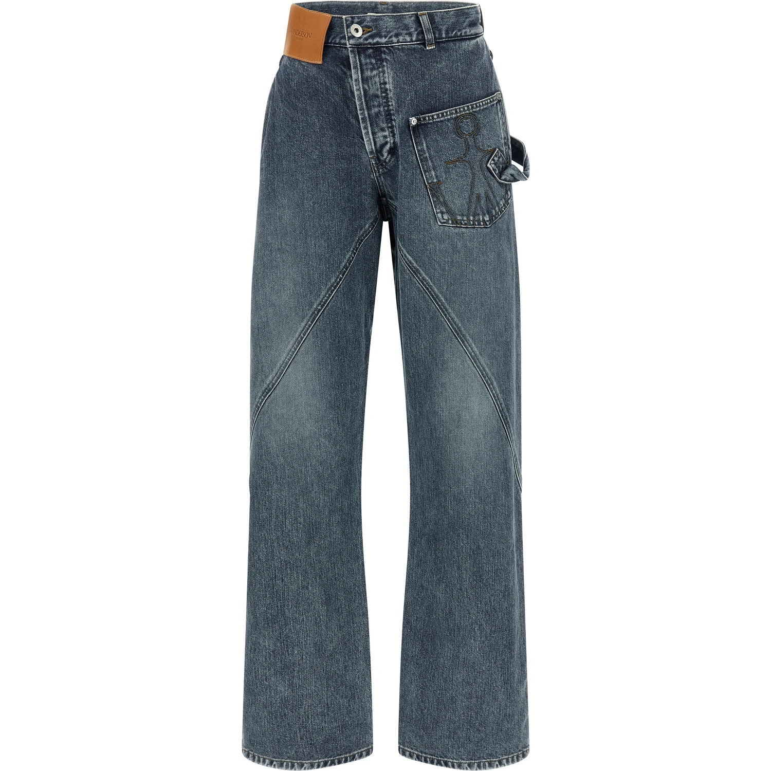 Blue Cotton Jeans Denim