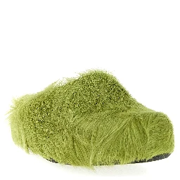 Bicolor Calfskin Clogs