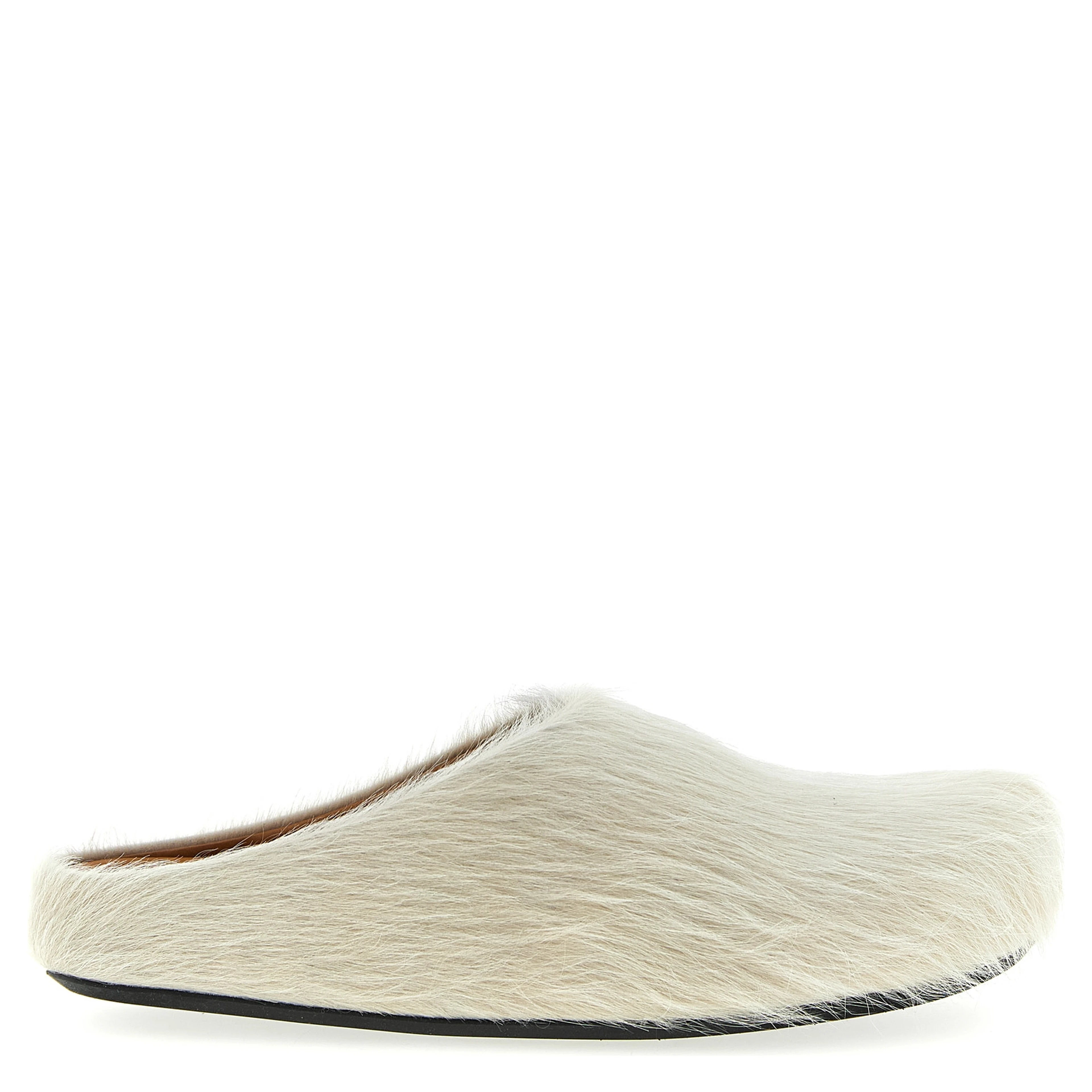 White Calfskin Mules