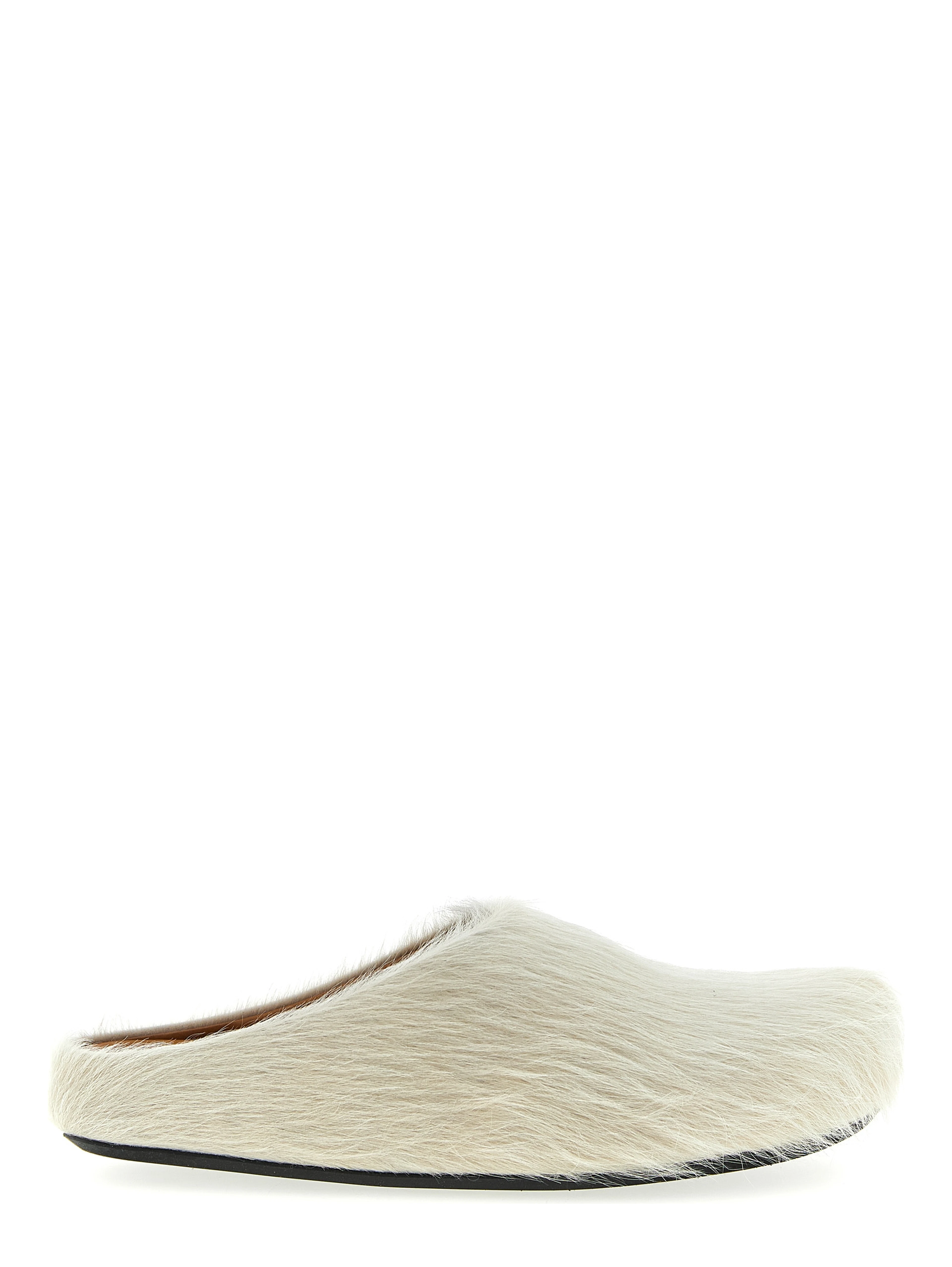 White Calfskin Mules