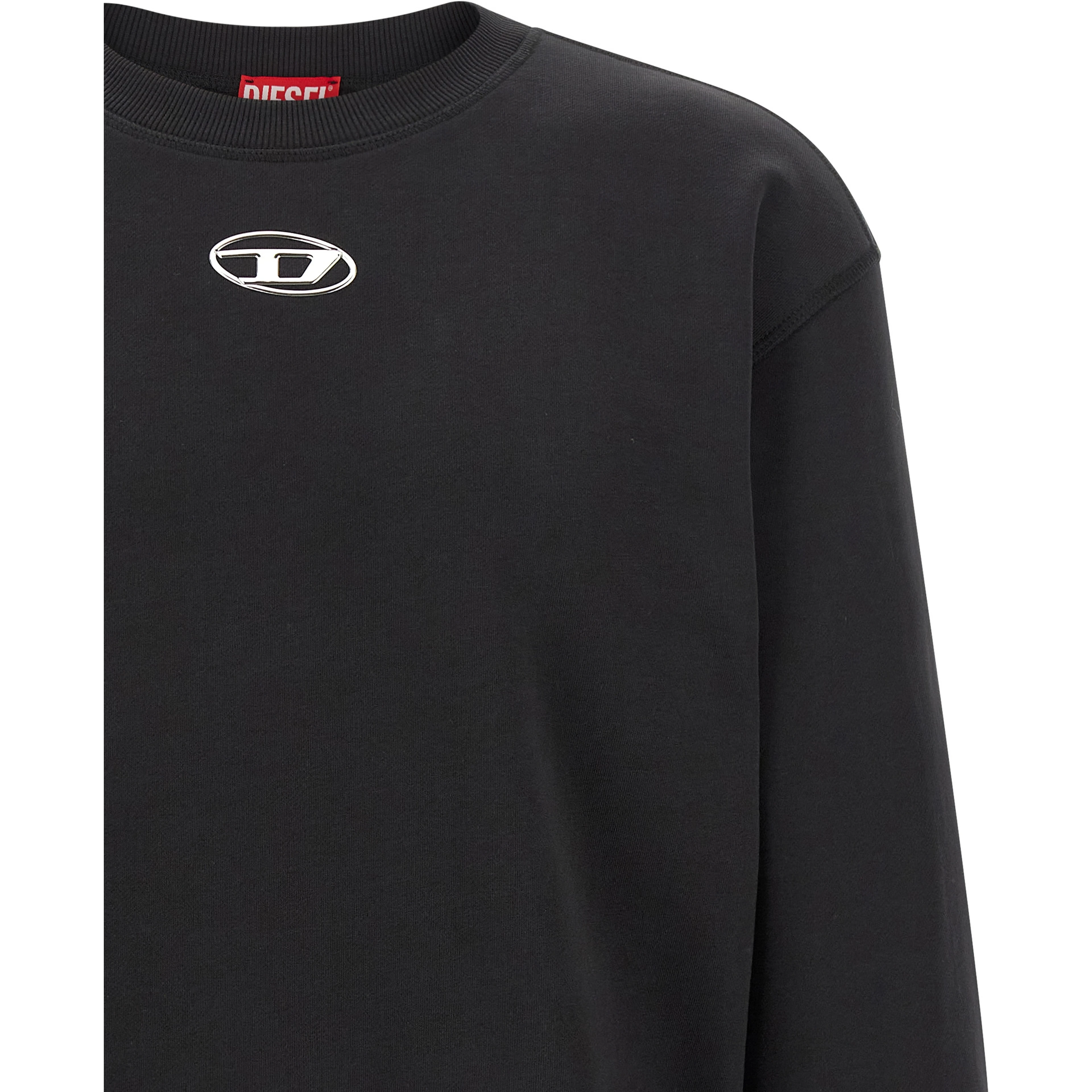 Black Cotton Sweatshirt