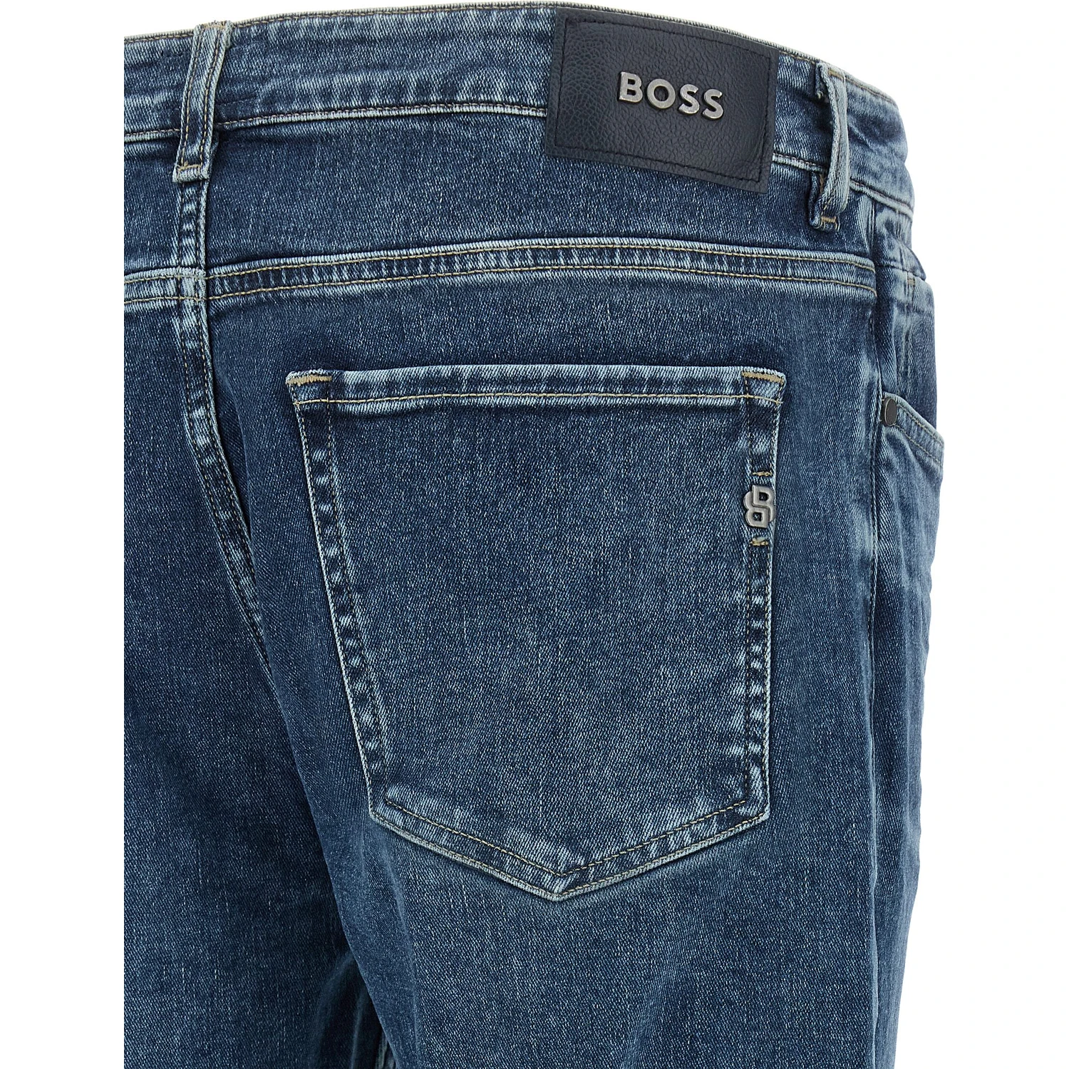 Blue Cotton Skinny Jeans
