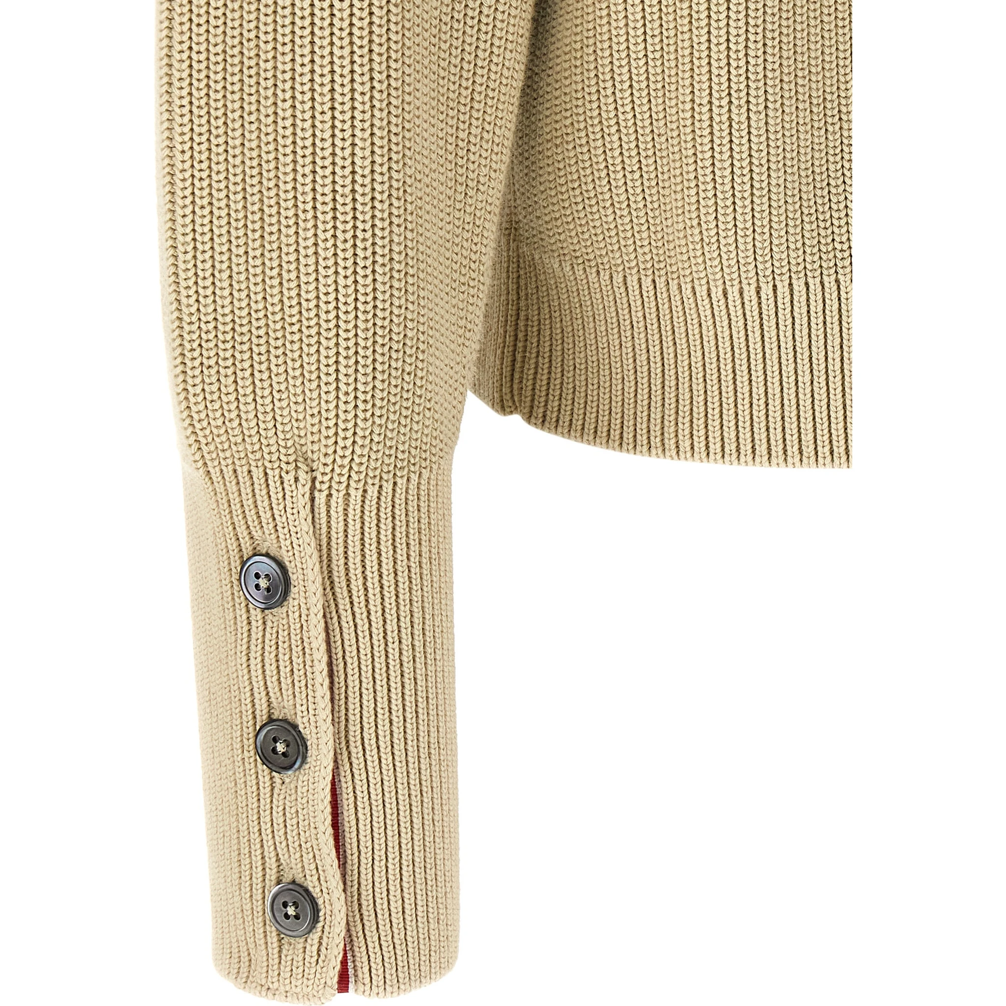 Beige Cotton Cardigan
