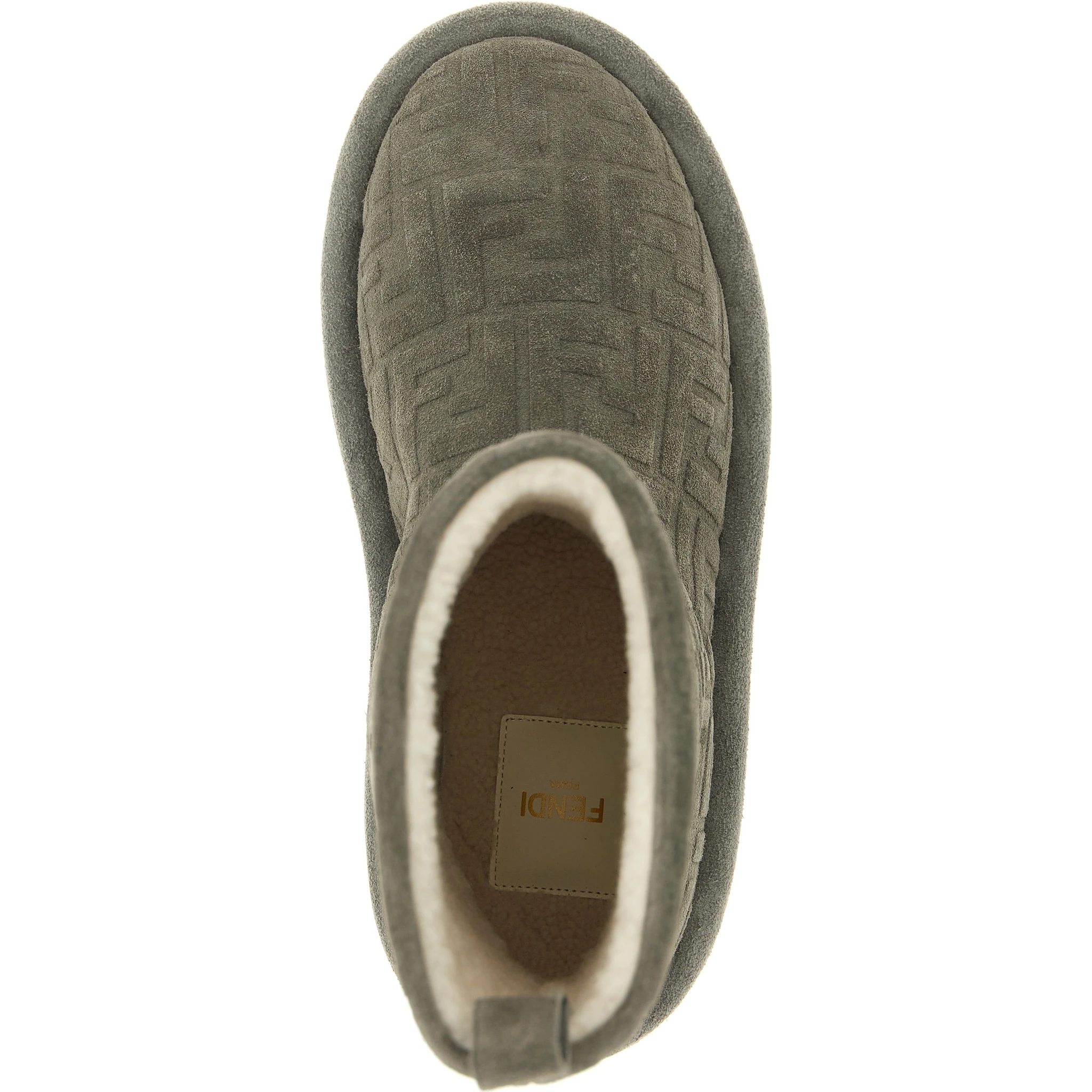 Gray Calfskin Ankle Boots