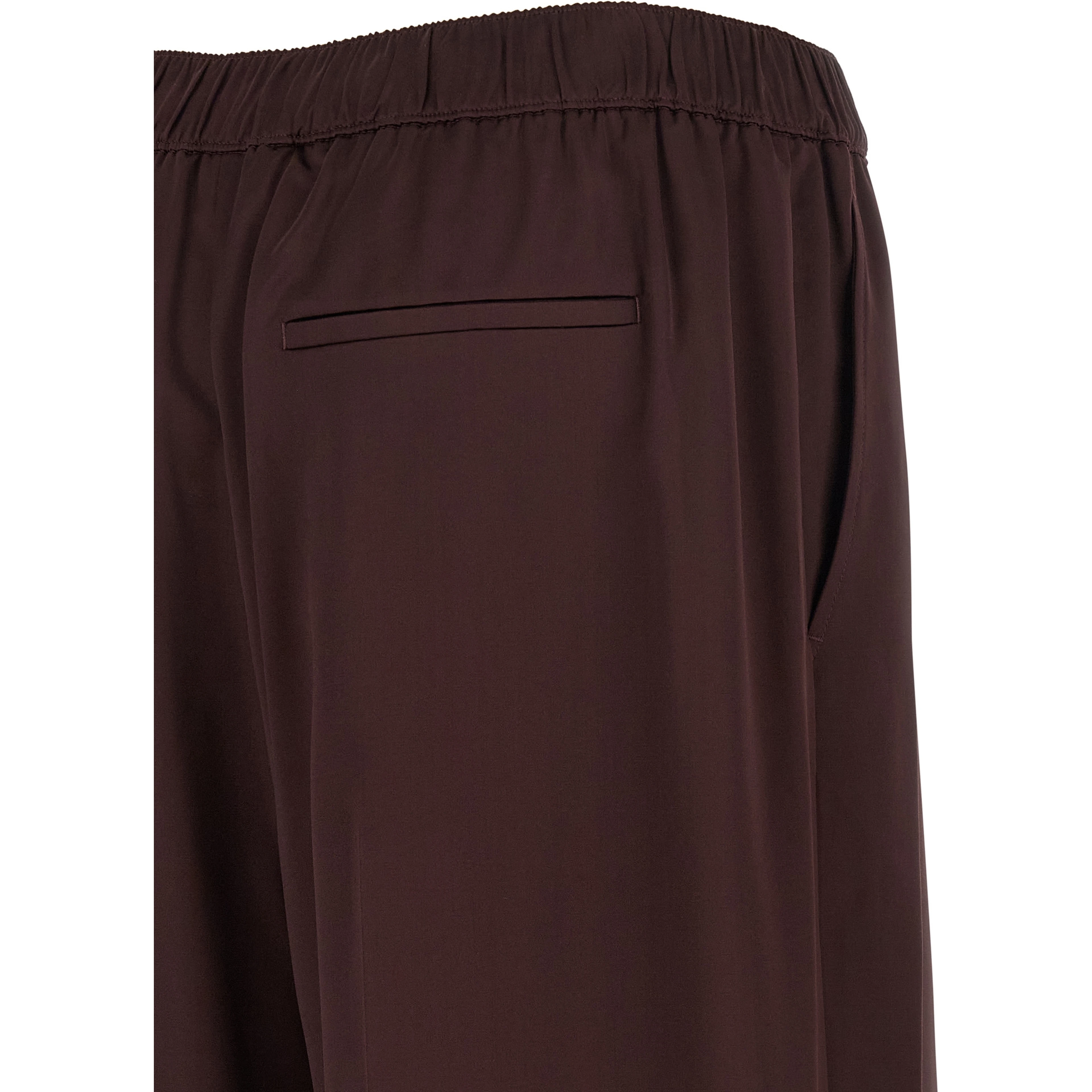 Bordeaux Viscose Casual Pants