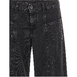 Black Cotton Jeans Denim