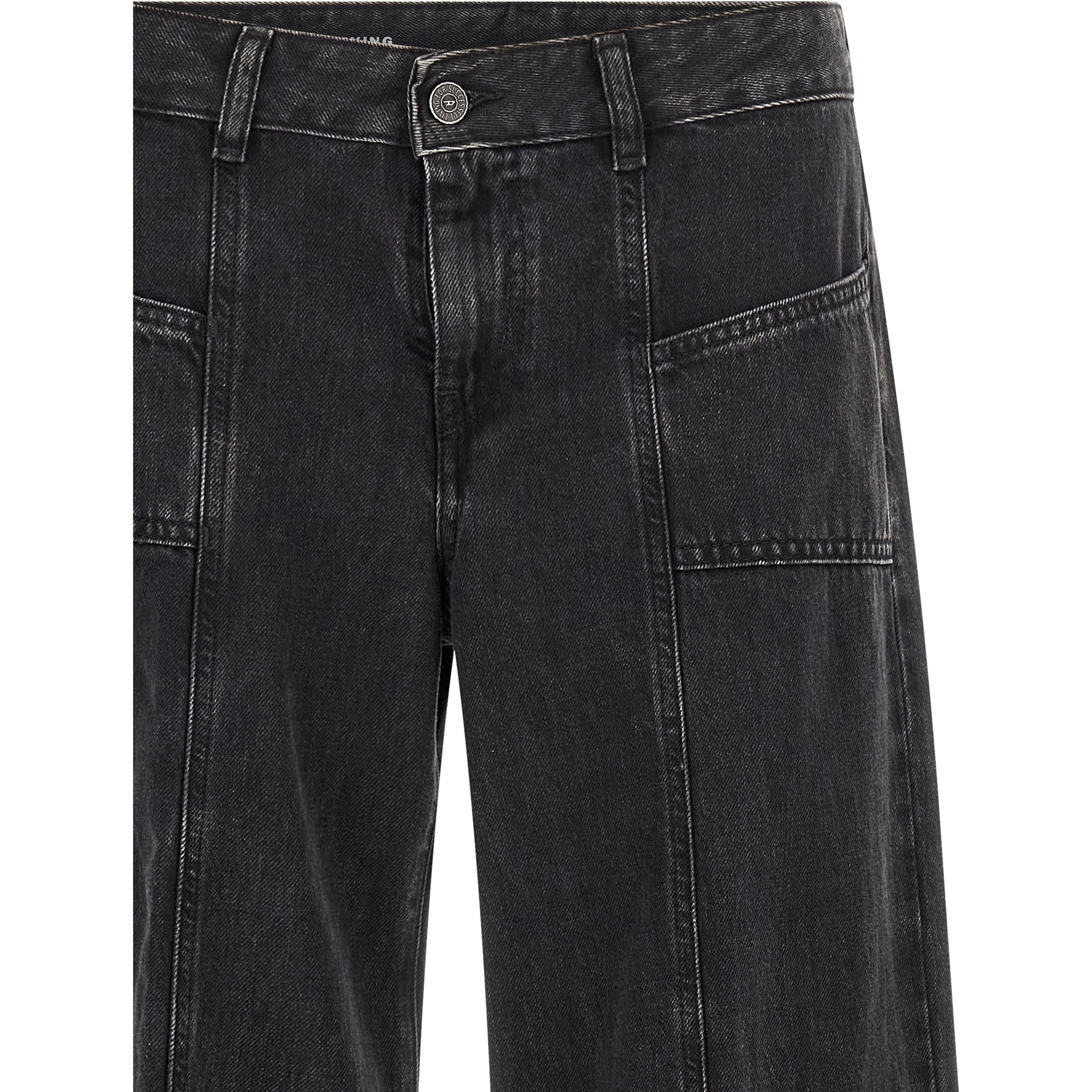 Black Cotton Jeans Denim