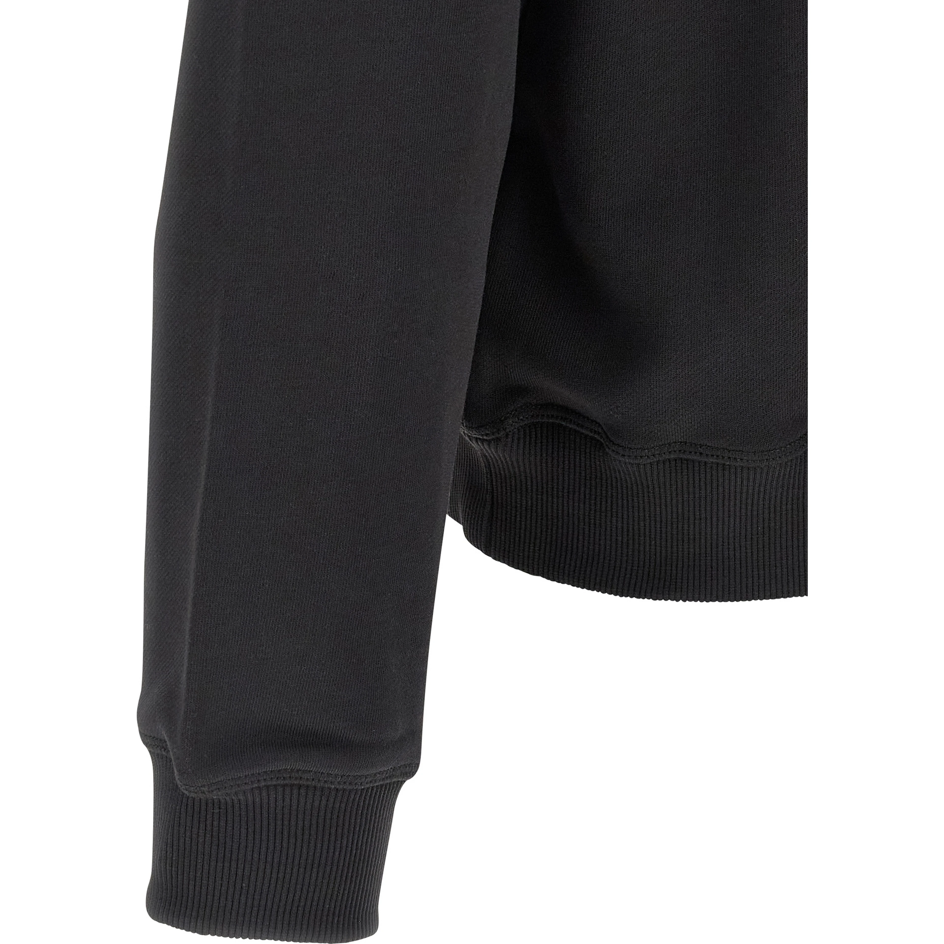 Black Cotton Sweatshirt