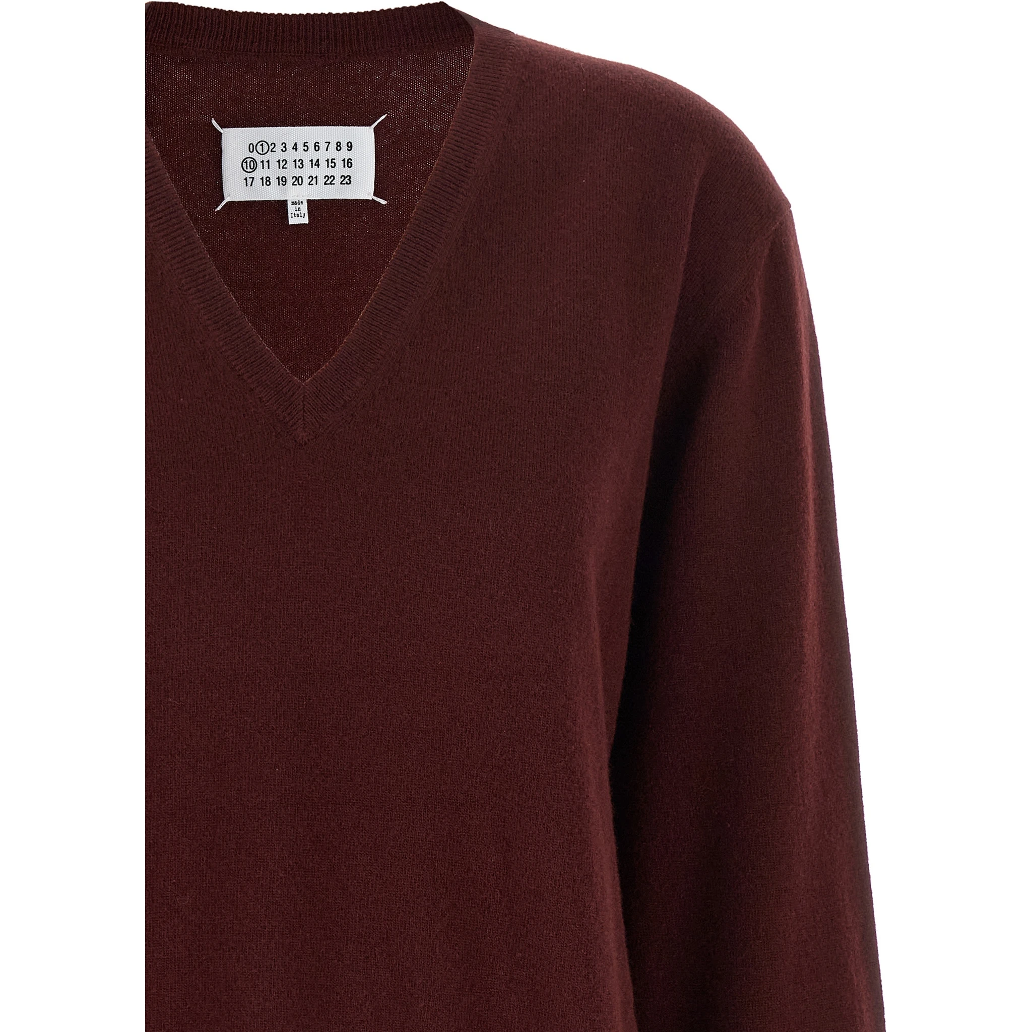Bordeaux Virgin Wool Cardigan
