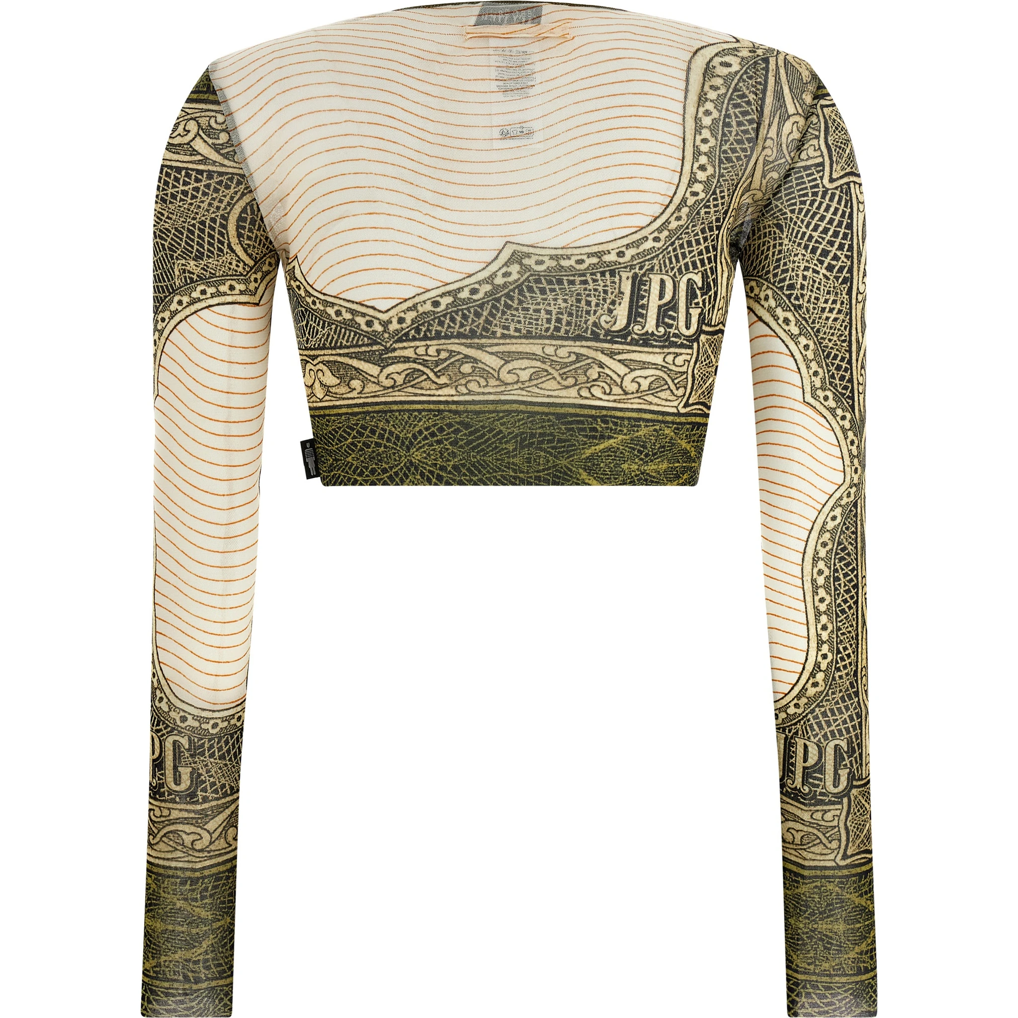 Multicolor Polyamide Long Sleeve T-Shirt