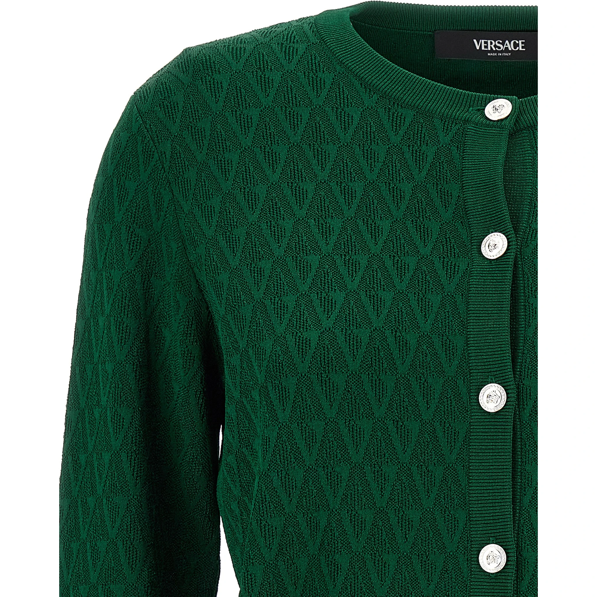Bicolor Viscose Cardigan
