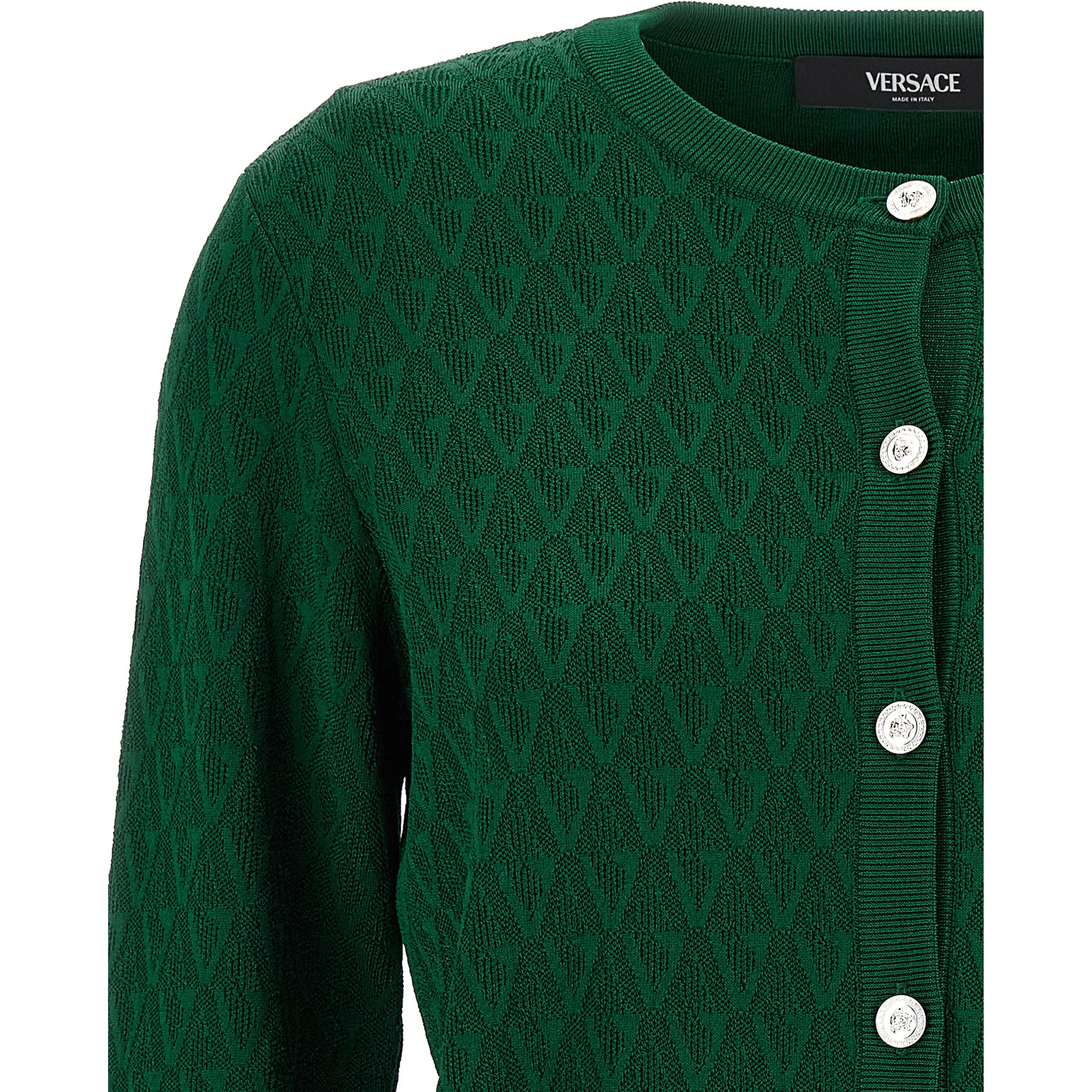 Bicolor Viscose Cardigan
