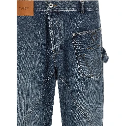 Blue Cotton Jeans Denim