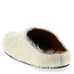 White Calfskin Mules