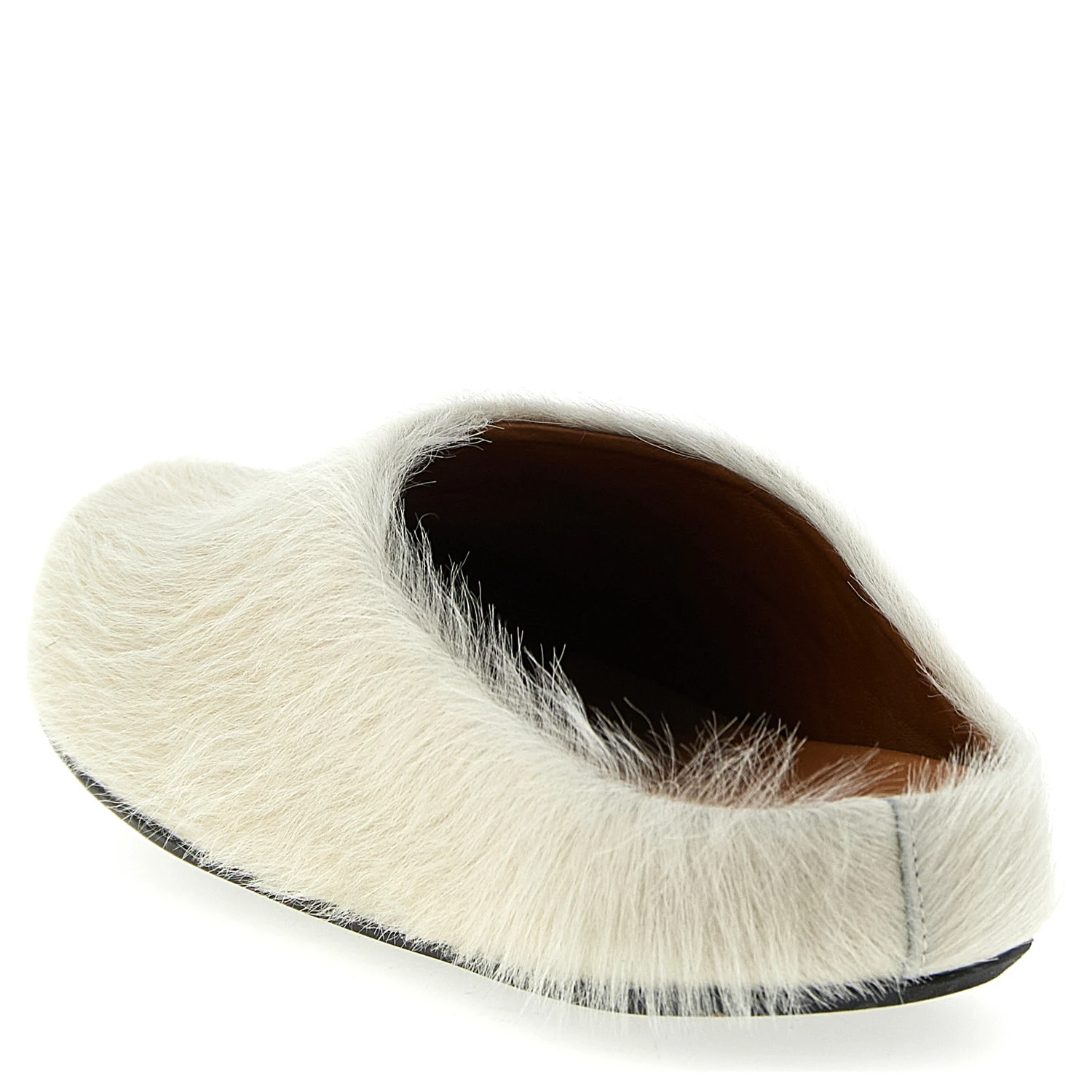 White Calfskin Mules