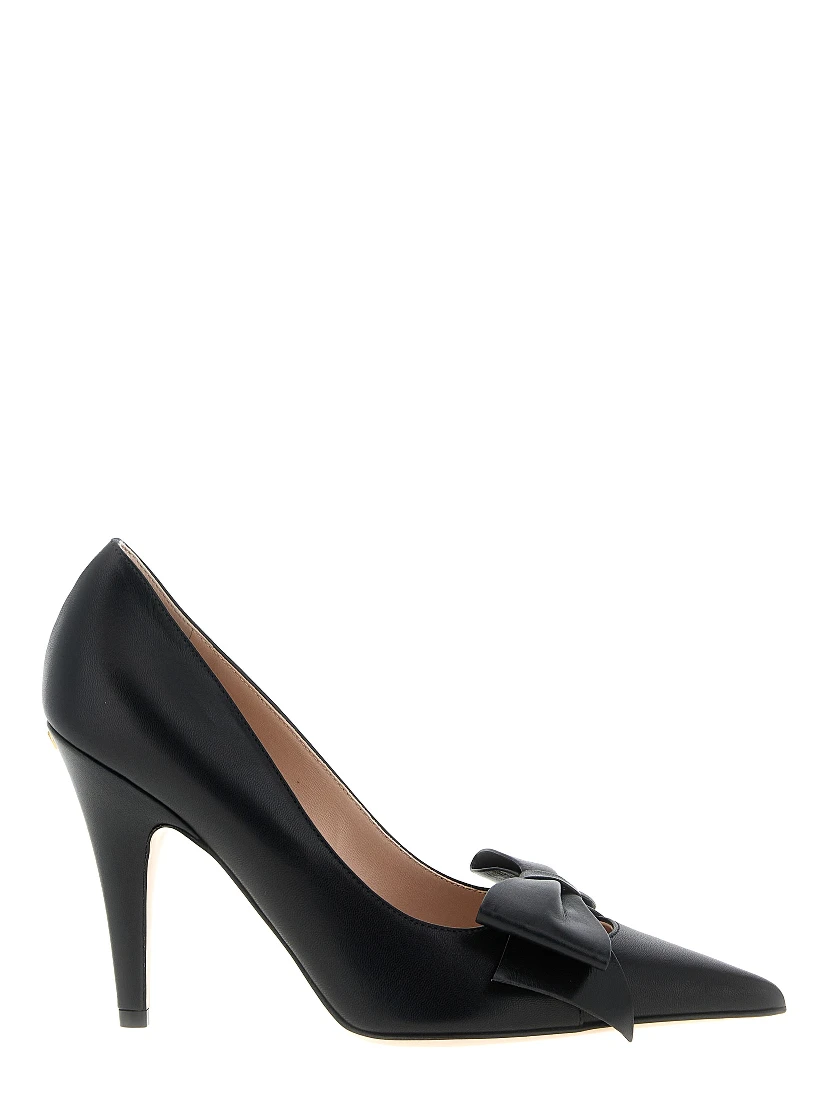 Black Calfskin High Heel Pumps