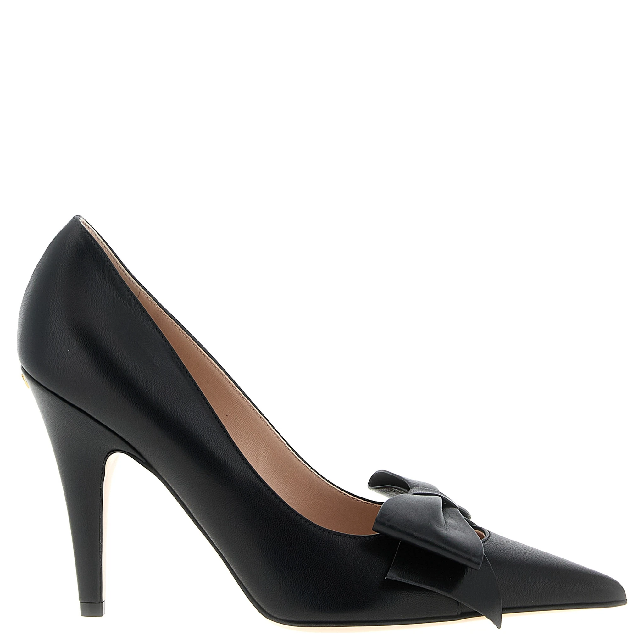 Black Calfskin High Heel Pumps
