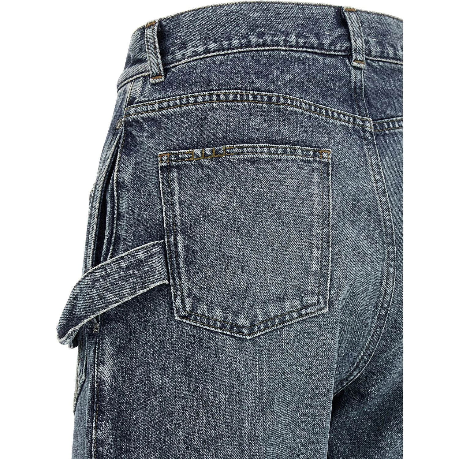 Blue Cotton Jeans Denim