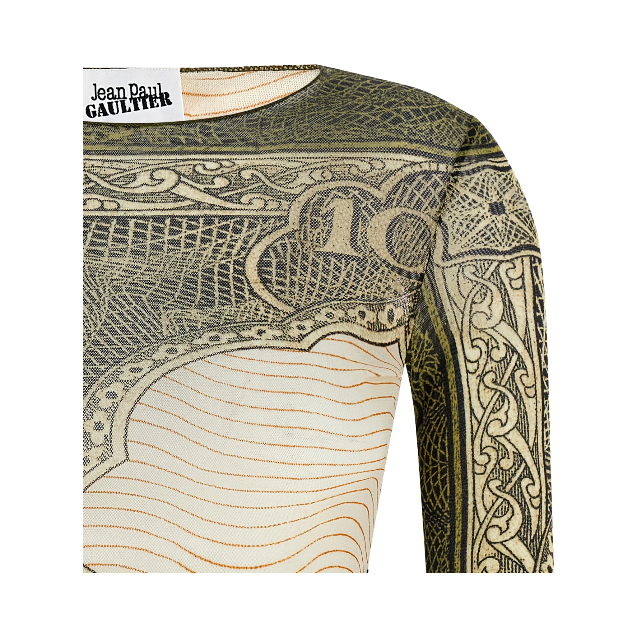Multicolor Polyamide Long Sleeve T-Shirt