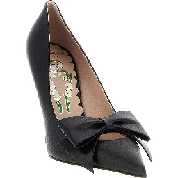 Black Calfskin High Heel Pumps