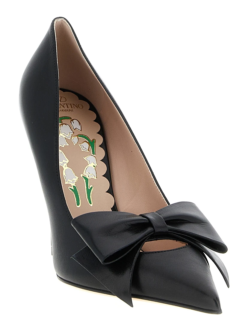 Black Calfskin High Heel Pumps