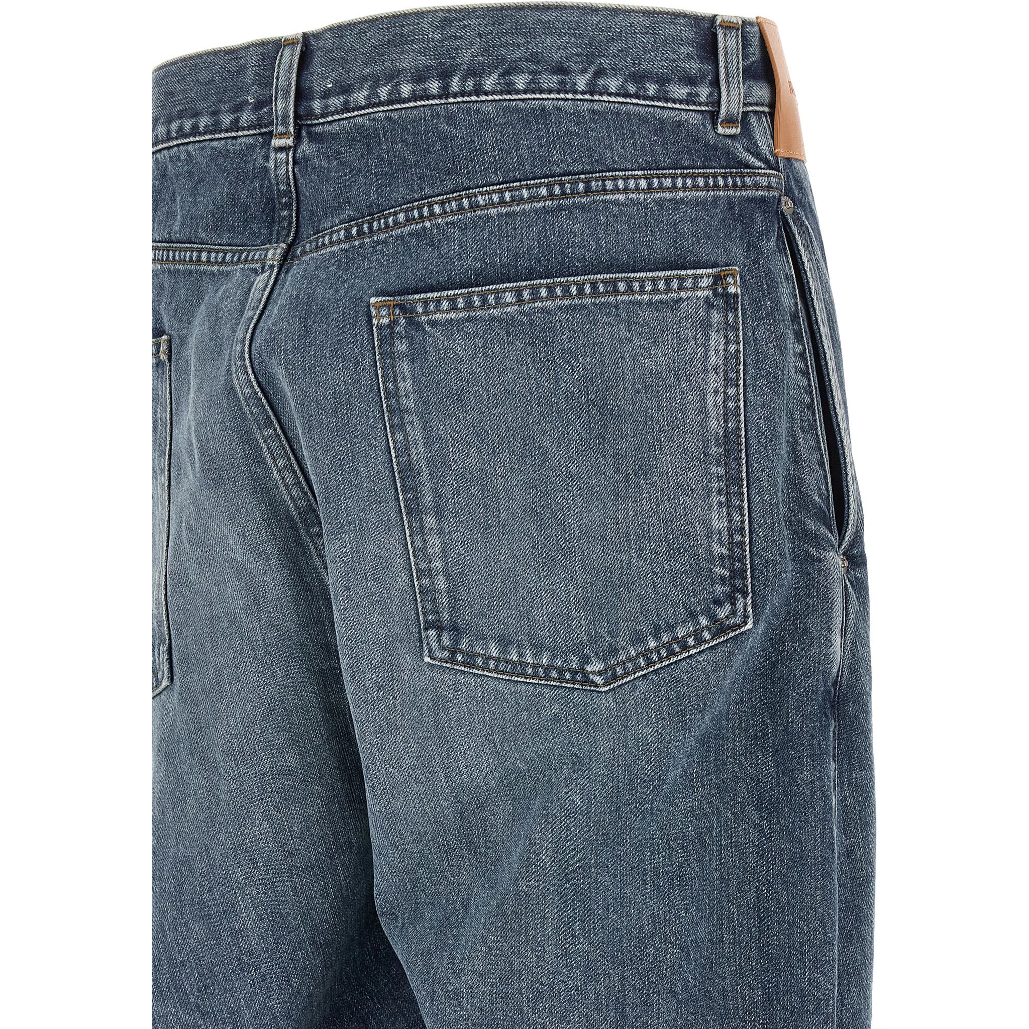 Blue Cotton Jeans Denim