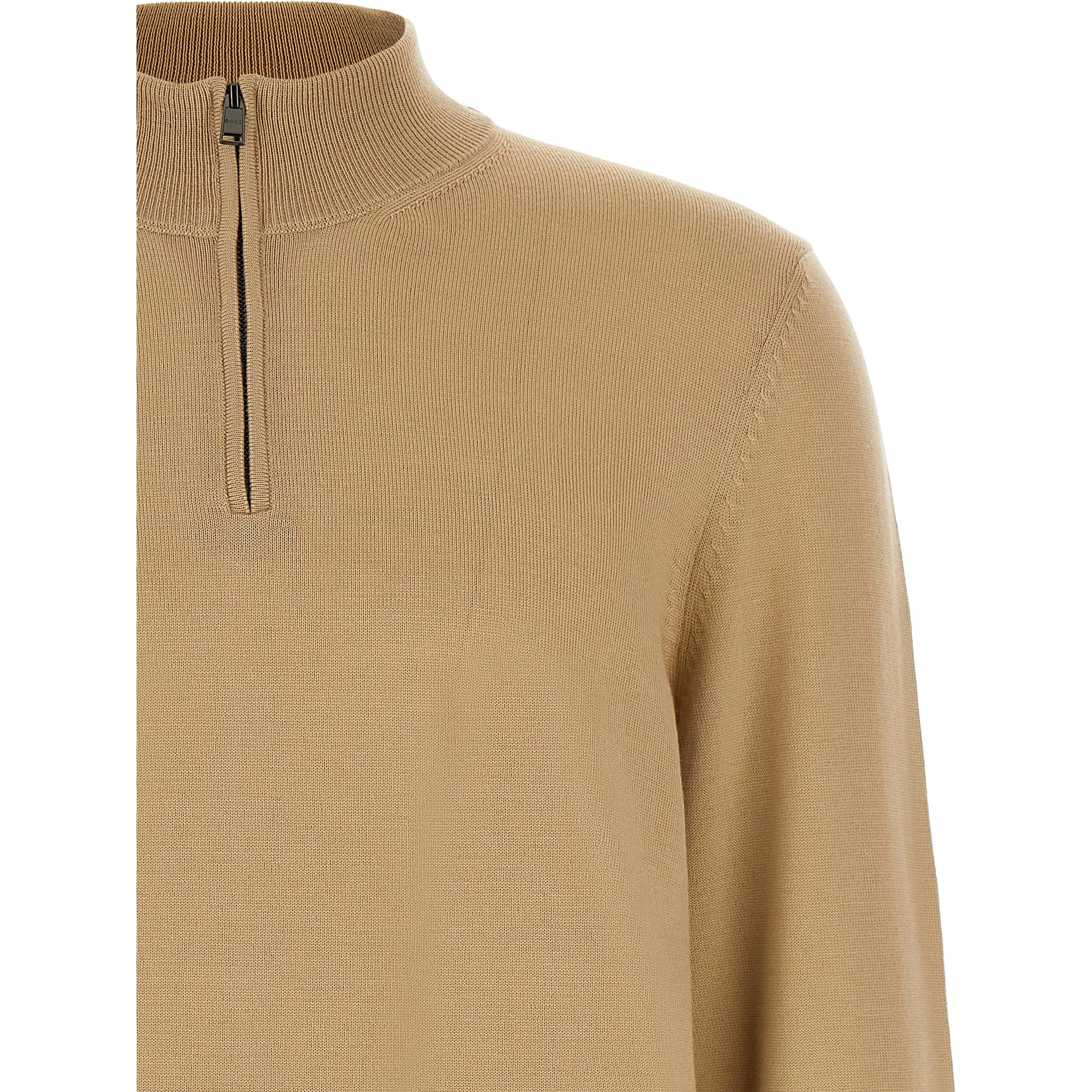Beige Virgin Wool Cardigan