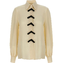 Beige Silk Blouse