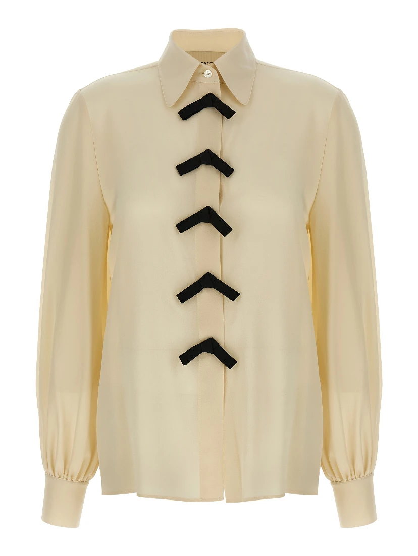 Beige Silk Blouse
