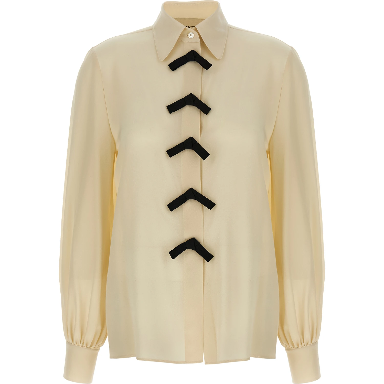 Beige Silk Blouse
