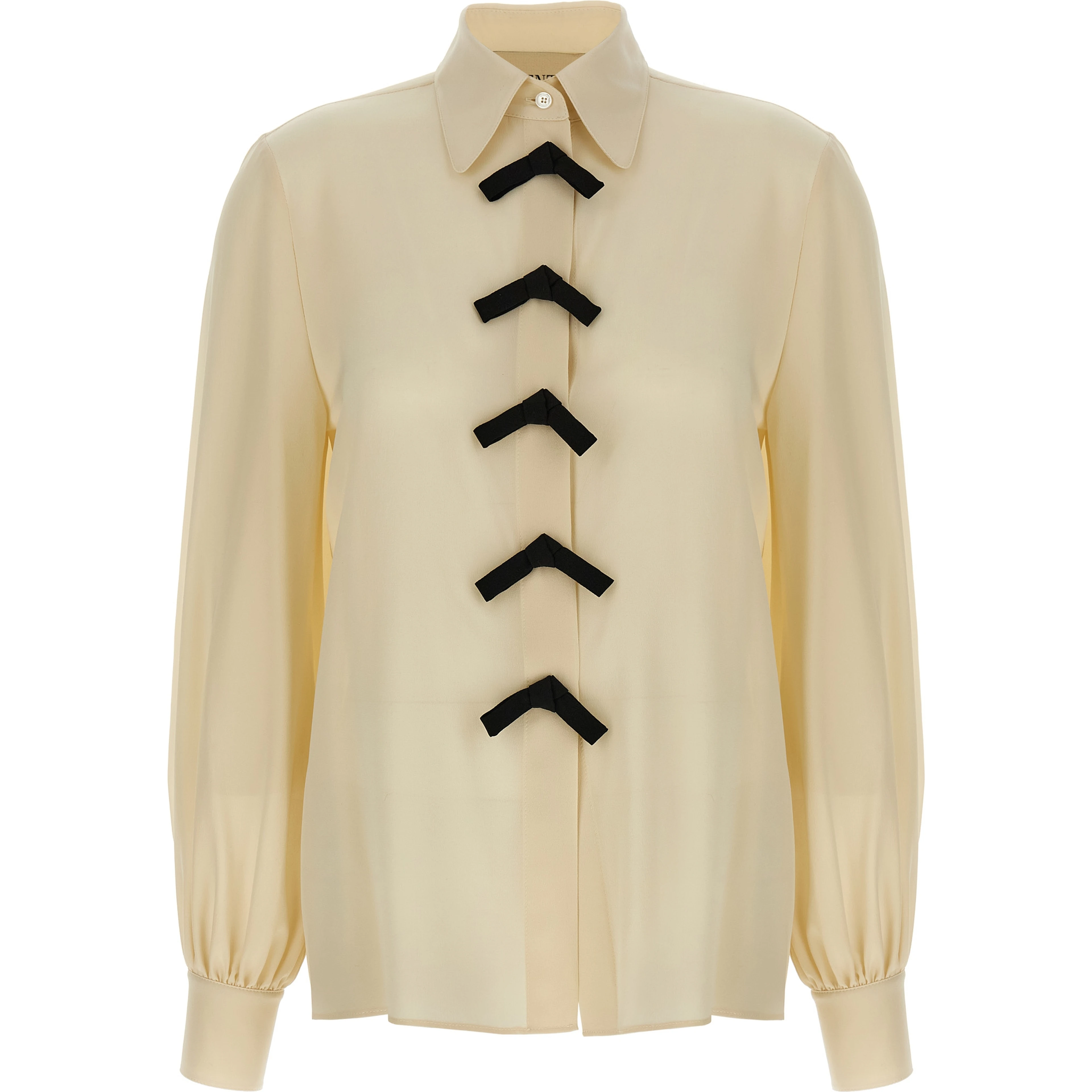 Beige Silk Blouse