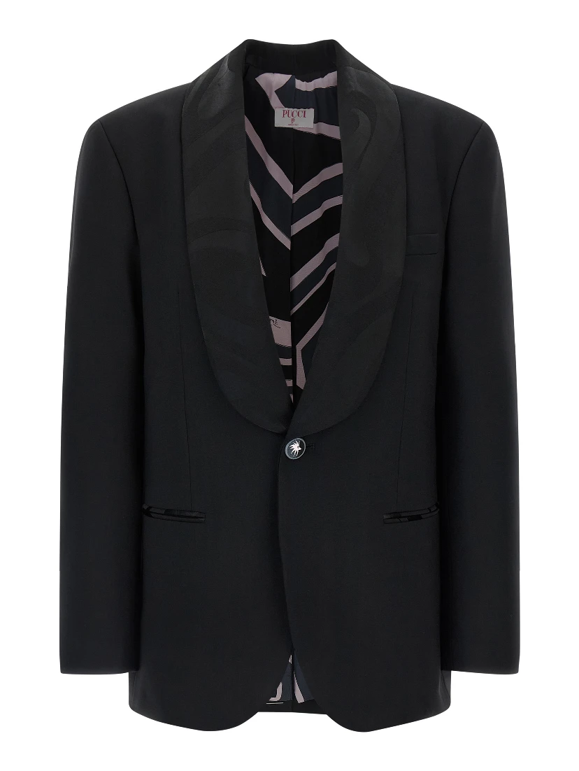 Black Virgin Wool Blazer