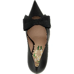 Black Calfskin High Heel Pumps
