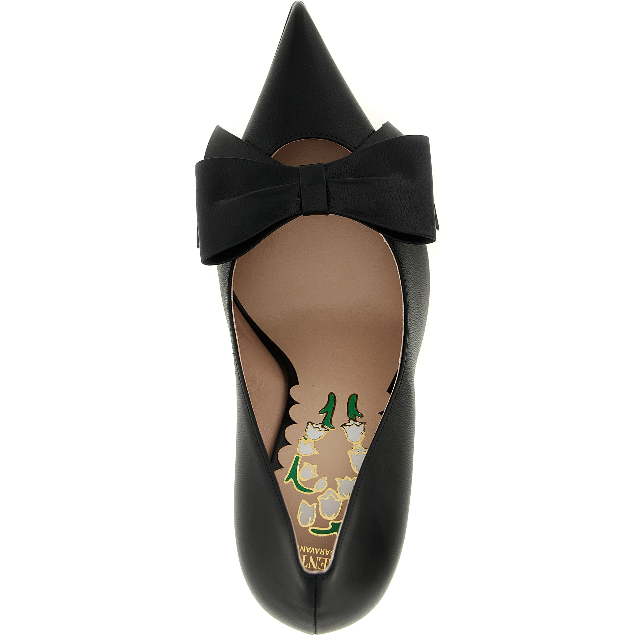 Black Calfskin High Heel Pumps